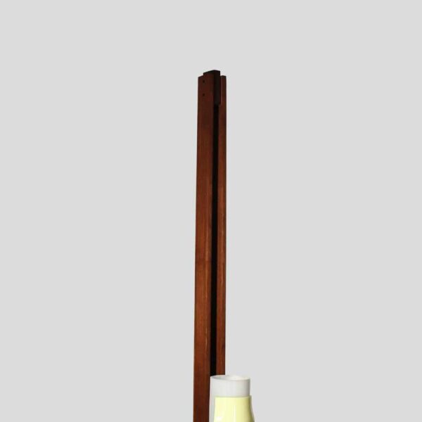 1950s white and yellow perspex shade floor lamp designed by Arredoluce
