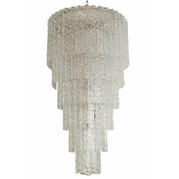 Large and long Murano ceiling light