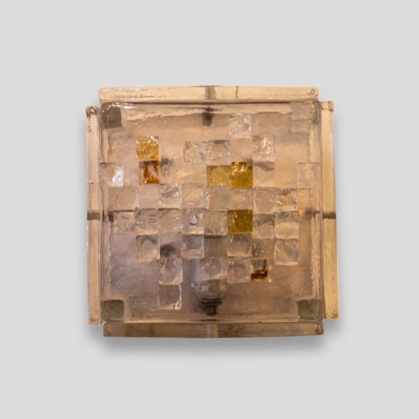 Pair of brutalist wall lights by Poliarte