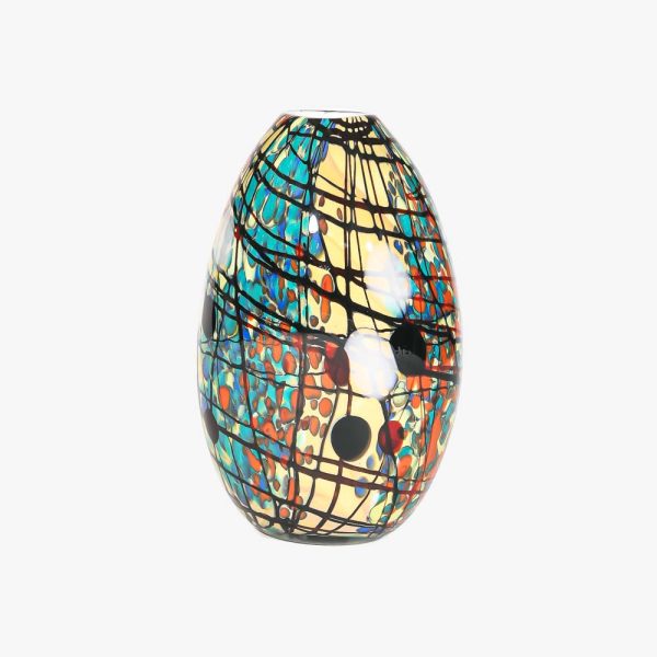 A unique multicolour blown glass vase by Cenedese signed ca.1980s A unique multicolour blown glass vase by Cenedese signed ca.1980s