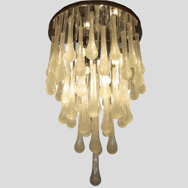 Murano drops shapes blown ceiling light