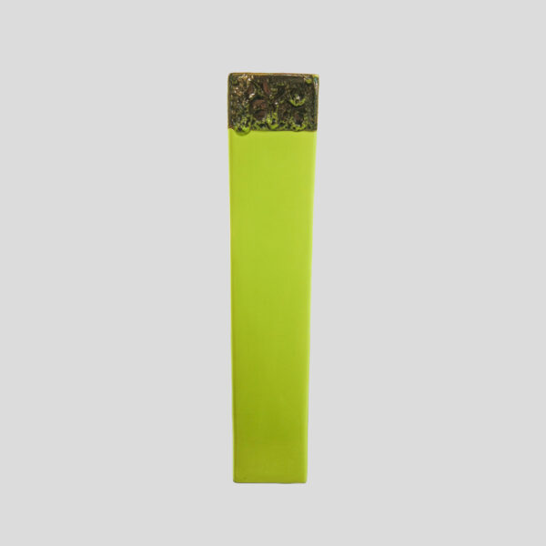 Olive Green Modernist Studio Ceramic Vase