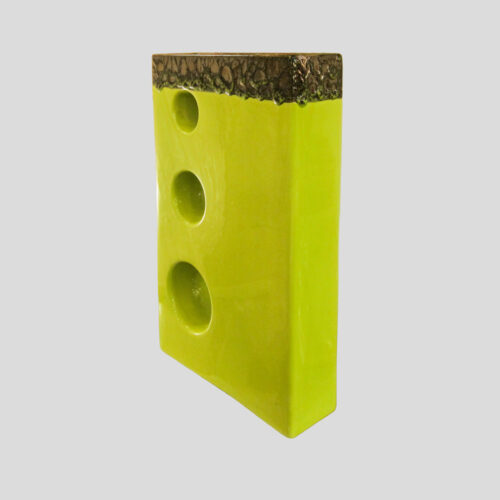 Olive Green Modernist Studio Ceramic Vase