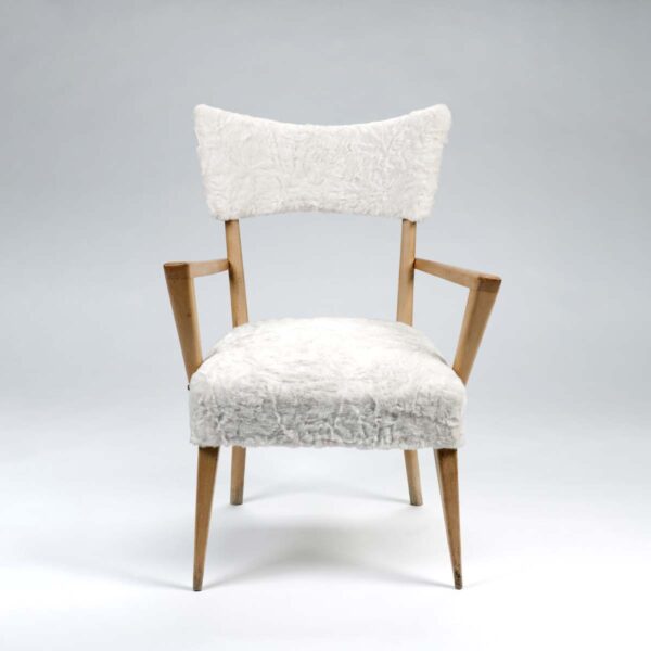 A pair of 1950s French design armchairs