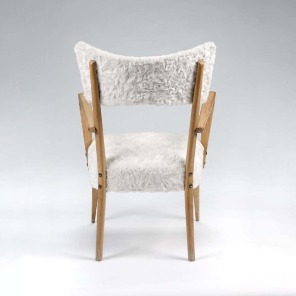 A pair of 1950s French design armchairs
