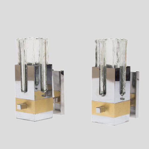 Pair of wall lights by Gaetano Sciolari