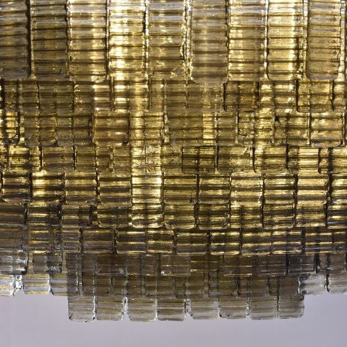 An Outstanding Large Murano Piastre glass Chandelier