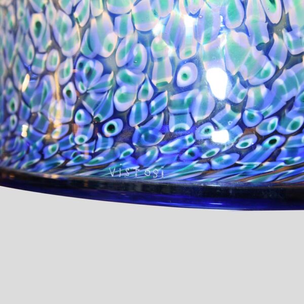 Blue colour Murrina Pendant by Gae Aulenti for Vistosi