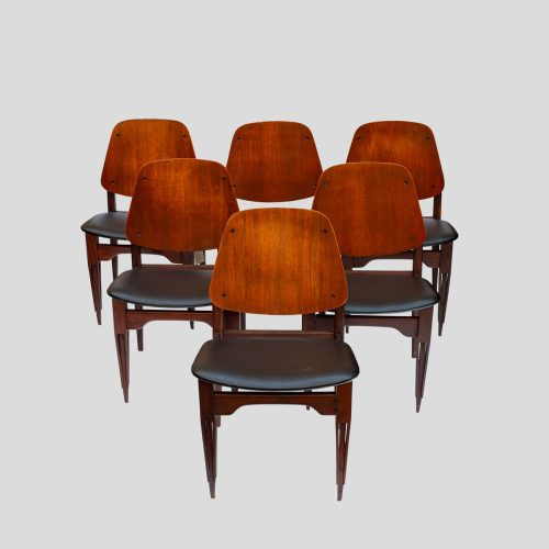 Set of 6 Fratelli Proserpio design chairs