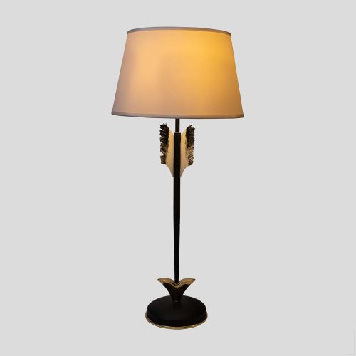 Pair of Midcentury arrow shaped base table lamps