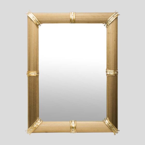 Murano glass Gold Venetian Rigatello Mirror