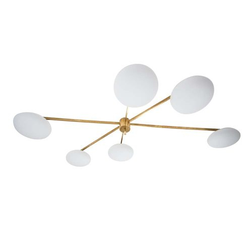 Arredoluce style flash ceiling light
