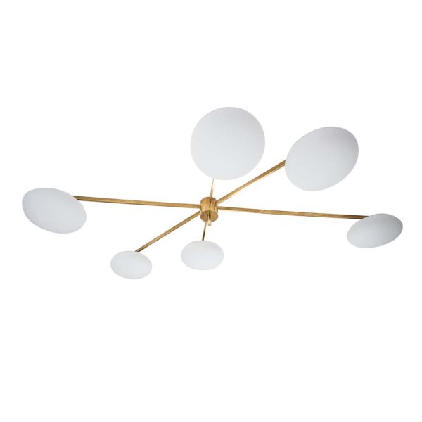 Arredoluce style flash ceiling light