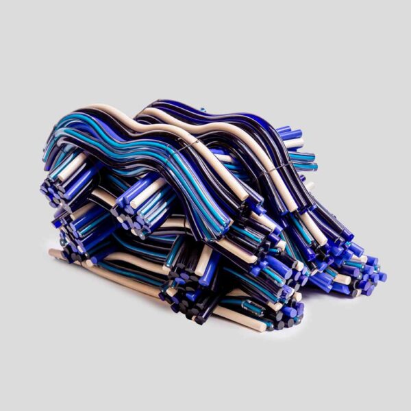 Matassa a glass sculpture by Leonardo Cimolin