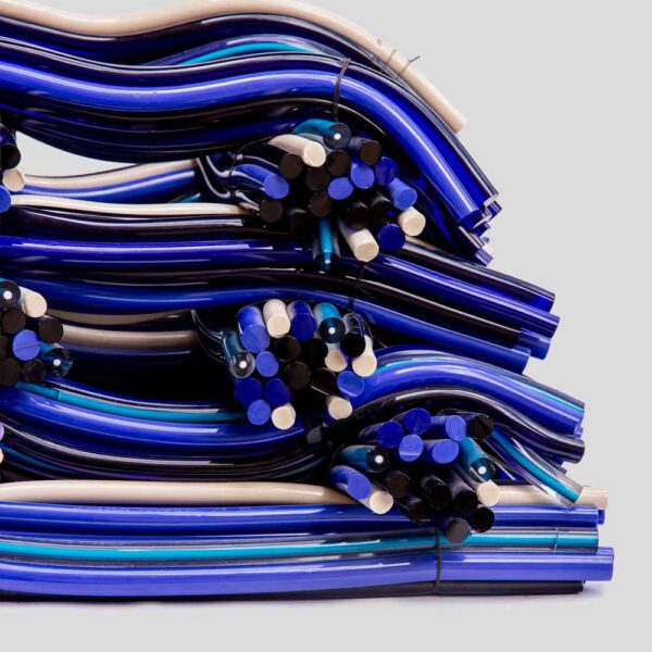 Matassa a glass sculpture by Leonardo Cimolin