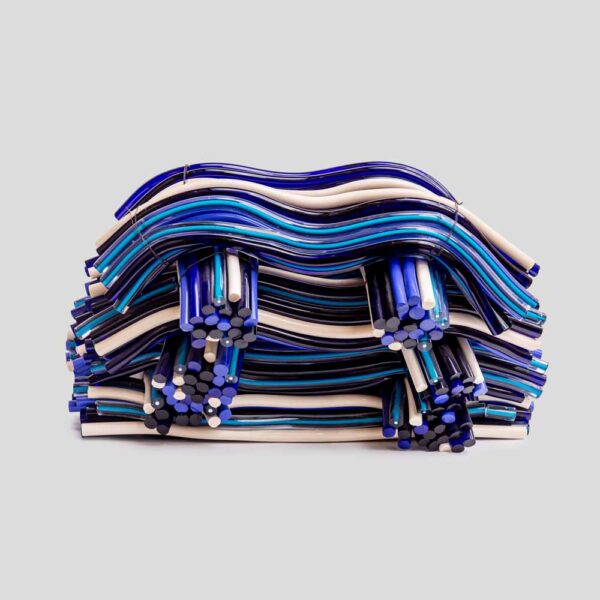Matassa a glass sculpture by Leonardo Cimolin