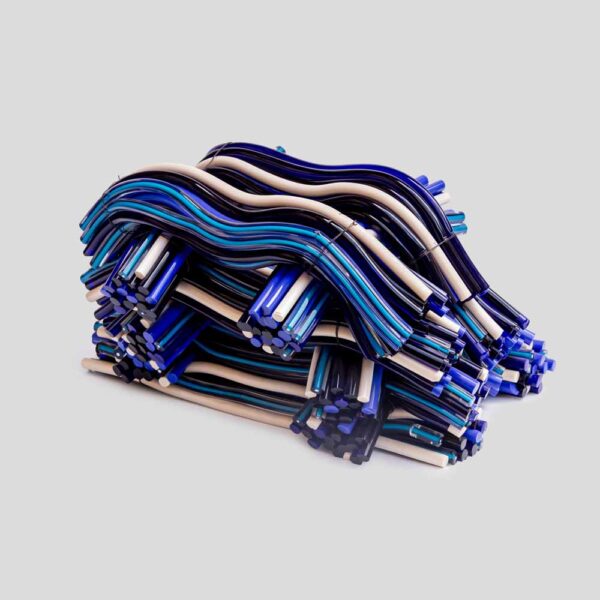 Matassa a glass sculpture by Leonardo Cimolin