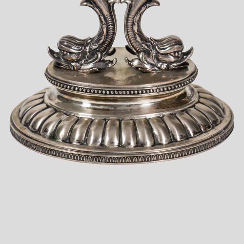 Pair of 19th century Italian Silver candlesticks