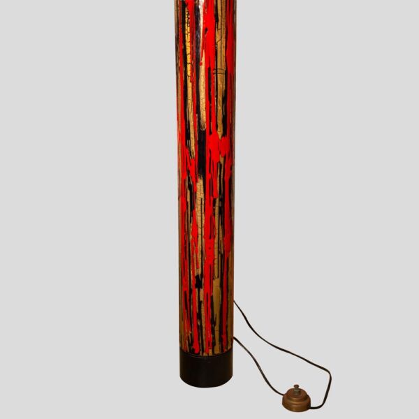 1950s Enamelled metal Floor Lamp by Angelo Brotto