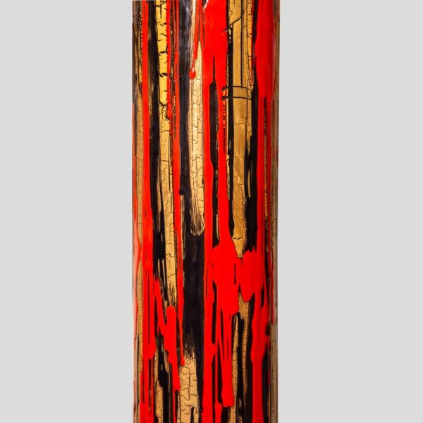 1950s Enamelled metal Floor Lamp by Angelo Brotto