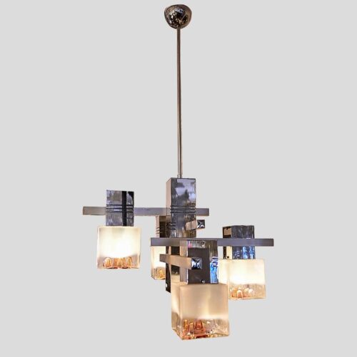 1970s Gaetano Sciolari ceiling light for Mazzega