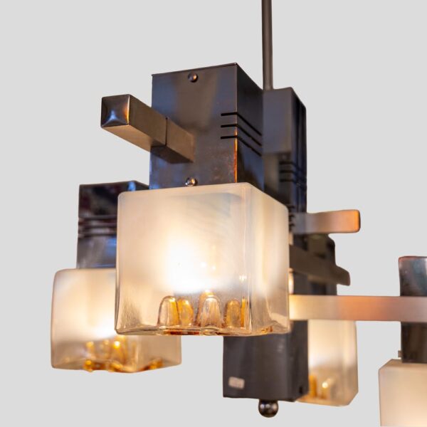 1970s Gaetano Sciolari ceiling light for Mazzega