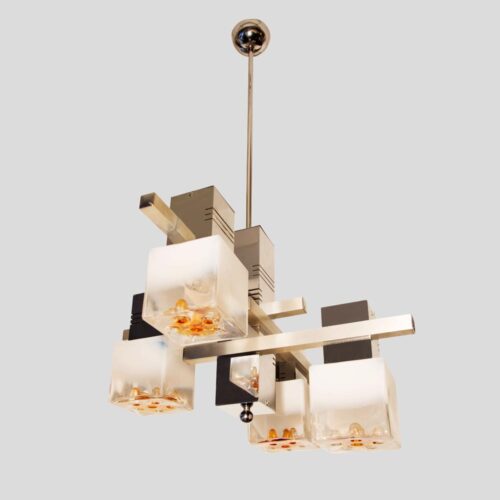 1970s Gaetano Sciolari ceiling light for Mazzega