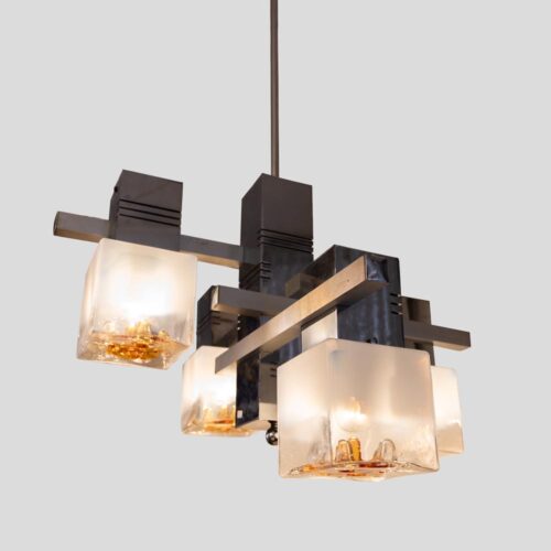 1970s Gaetano Sciolari ceiling light for Mazzega