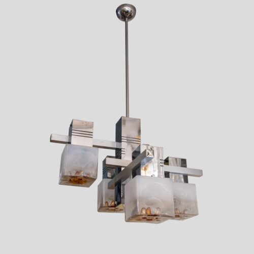 1970s Gaetano Sciolari ceiling light for Mazzega