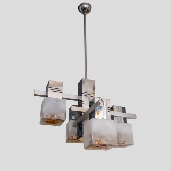 1970s Gaetano Sciolari ceiling light for Mazzega