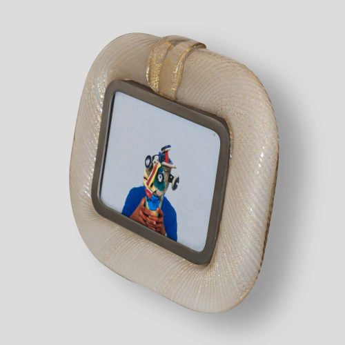 Hand blown glass picture frame by Tommaso barbi