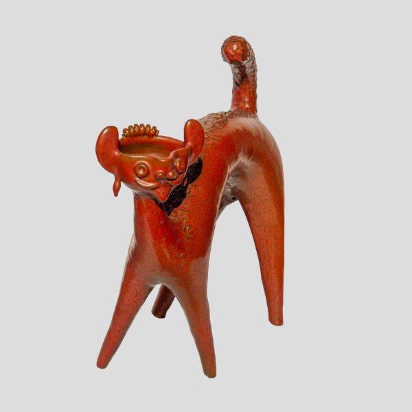 Gatto cat ceramic sculpture