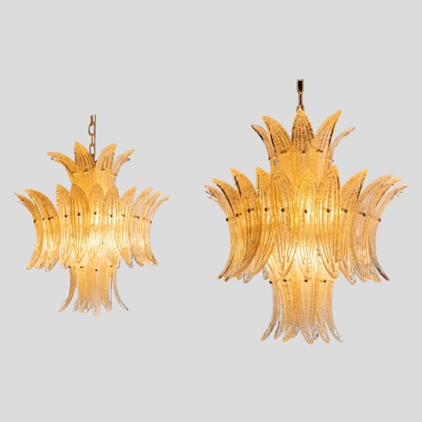 Gold Palmette ceiling light