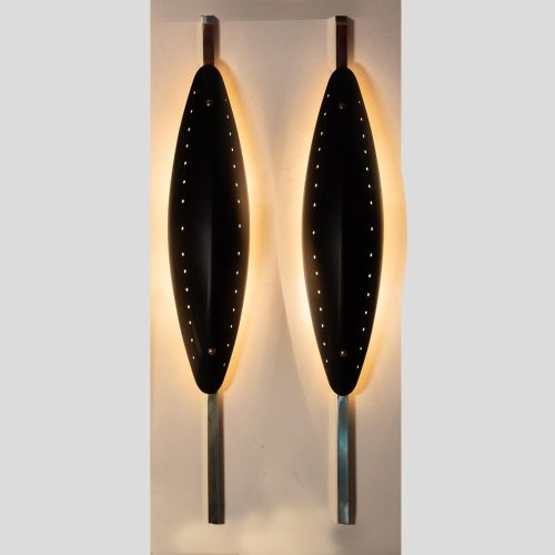 Pair of Vintage Italian design Parabola wall lamps.