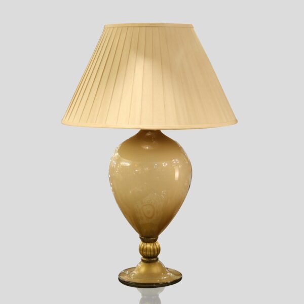 Pair of Gold Italian Veronese vase table lamps
