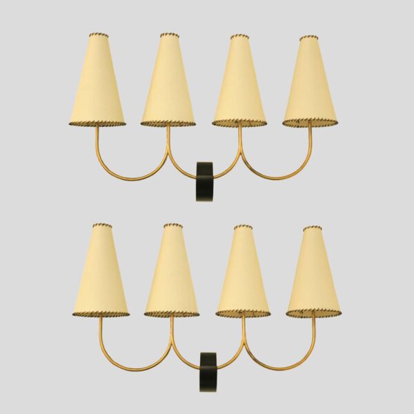 Pair of Quattro Coni Wall sconces by Diego Mardegan