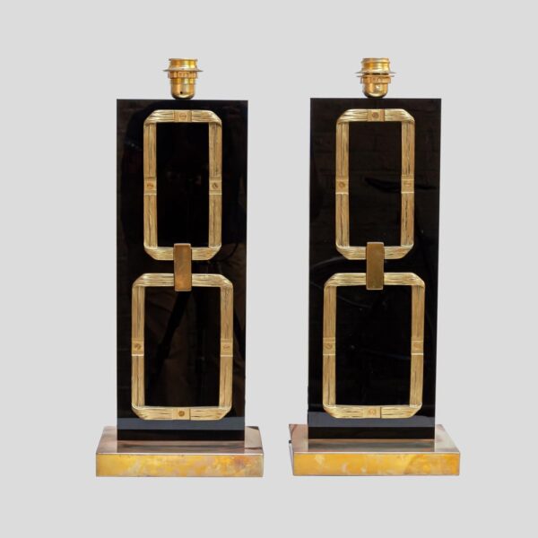 Pair of 1970s table lamps by Luciano Frigerio