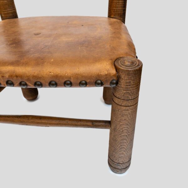 Pair of French 1930s Low chairs by Charles Dudouyt