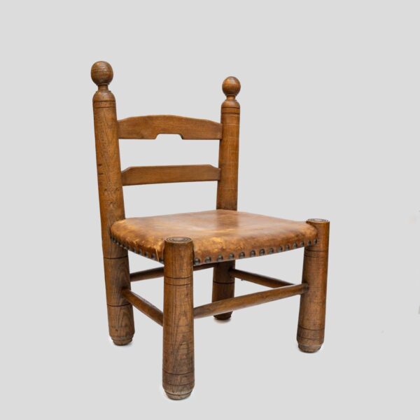 Pair of French 1930s Low chairs by Charles Dudouyt