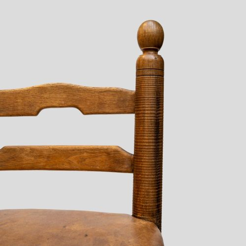 Pair of French 1930s Low chairs by Charles Dudouyt