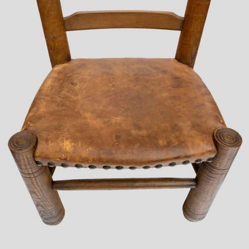 Pair of French 1930s Low chairs by Charles Dudouyt