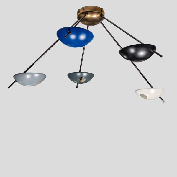 starburst 5 flush ceiling light or wall light
