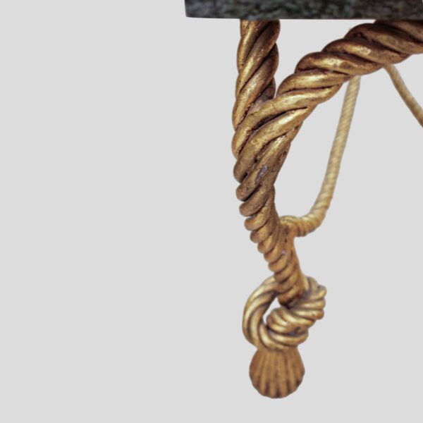 Pierluigi Colli design wrought iron and marble top table