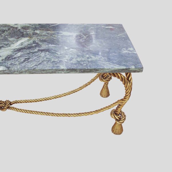 Pierluigi Colli design wrought iron and marble top table