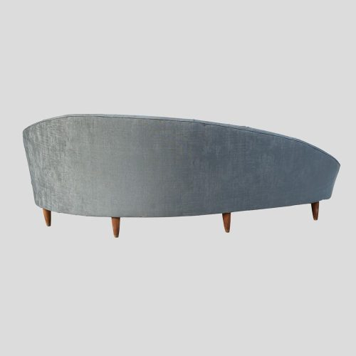 Vintage Federico Munari Italy design curved sofa