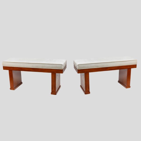 Pair of 1940s Italian design benches