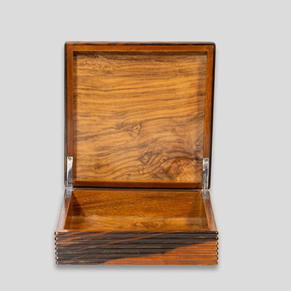 1930s Fontana Arte wooden box with mirror top