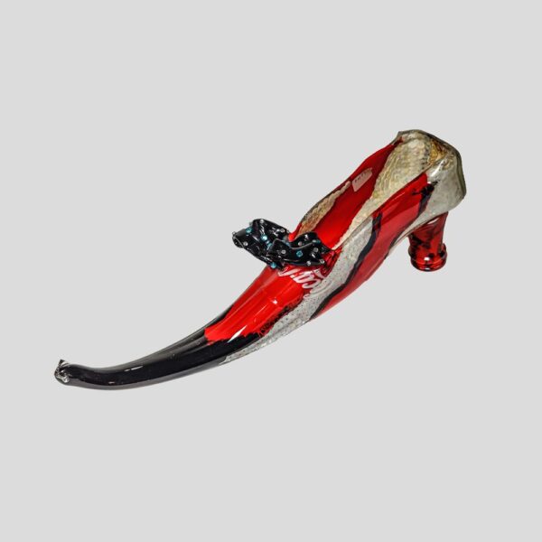 Coco cola bottle glass sculpture by Luigi Bona