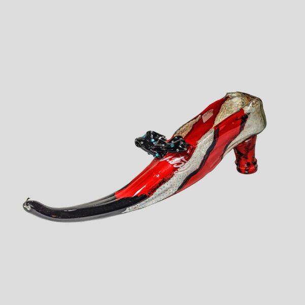 Coco cola bottle glass sculpture by Luigi Bona