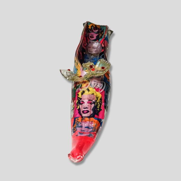 Andy warhol Marilyn Monroe glass shoe by Luigi Bona